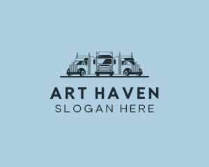 Shipping Truck Vehicle logo design