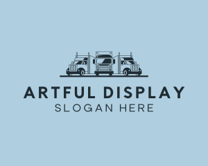 Shipping Truck Vehicle logo design