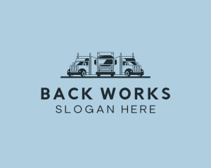 Shipping Truck Vehicle logo design