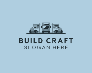 Shipping Truck Vehicle logo design