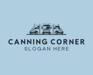 Shipping Truck Vehicle logo design