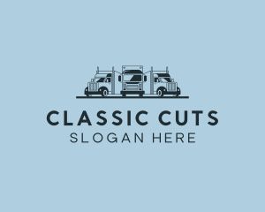 Shipping Truck Vehicle logo design