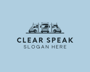 Shipping Truck Vehicle logo design