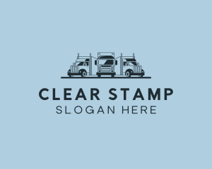 Shipping Truck Vehicle logo design