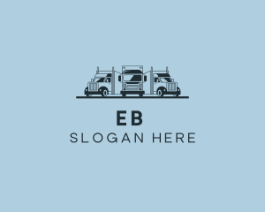 Shipping Truck Vehicle logo design