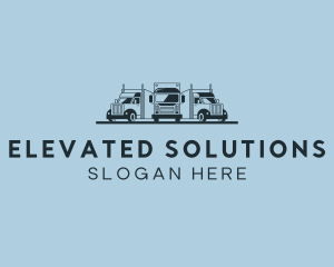 Shipping Truck Vehicle logo design