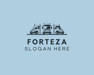 Shipping Truck Vehicle logo design