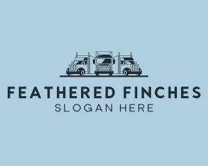 Shipping Truck Vehicle logo design