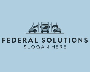 Shipping Truck Vehicle logo design