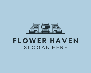 Shipping Truck Vehicle logo design