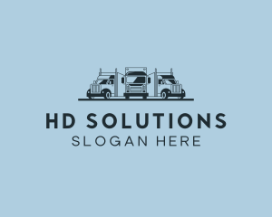 Shipping Truck Vehicle logo design