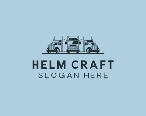 Shipping Truck Vehicle logo design