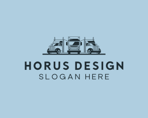 Shipping Truck Vehicle logo design