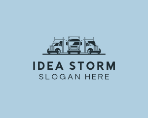 Shipping Truck Vehicle logo design