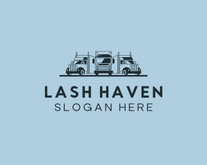 Shipping Truck Vehicle logo design