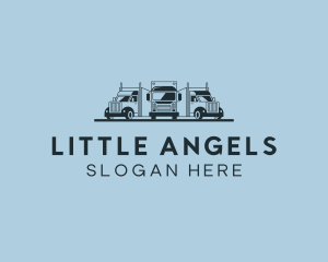 Shipping Truck Vehicle logo design