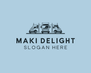 Shipping Truck Vehicle logo design