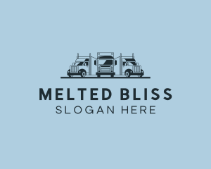 Shipping Truck Vehicle logo design