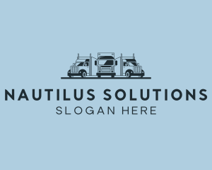 Shipping Truck Vehicle logo design