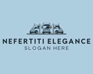 Shipping Truck Vehicle logo design