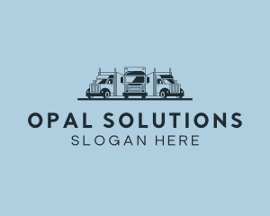 Shipping Truck Vehicle logo design