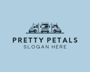 Shipping Truck Vehicle logo design