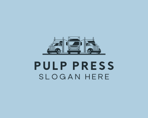 Shipping Truck Vehicle logo design