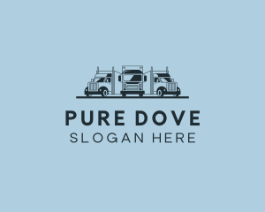 Shipping Truck Vehicle logo design