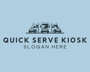 Shipping Truck Vehicle logo design