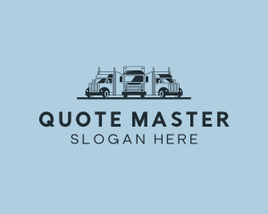 Shipping Truck Vehicle logo design