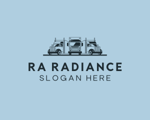 Shipping Truck Vehicle logo design