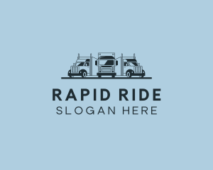 Shipping Truck Vehicle logo design