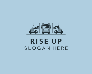 Shipping Truck Vehicle logo design