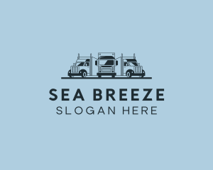 Shipping Truck Vehicle logo design