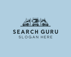 Shipping Truck Vehicle logo design