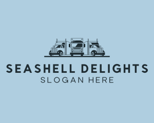 Shipping Truck Vehicle logo design