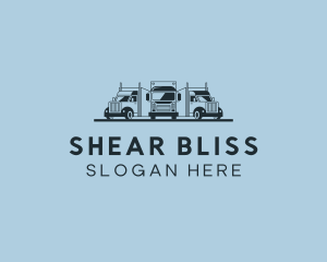 Shipping Truck Vehicle logo design