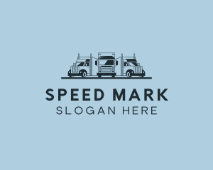 Shipping Truck Vehicle logo design