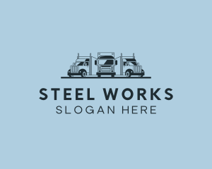 Shipping Truck Vehicle logo design