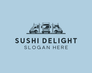 Shipping Truck Vehicle logo design