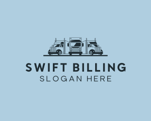 Shipping Truck Vehicle logo design