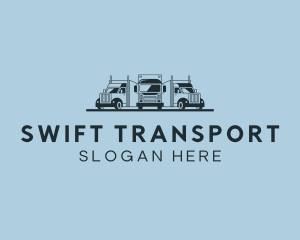 Shipping Truck Vehicle logo design