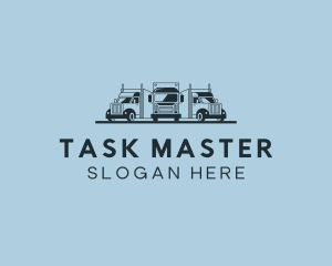 Shipping Truck Vehicle logo design