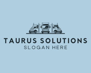 Shipping Truck Vehicle logo design