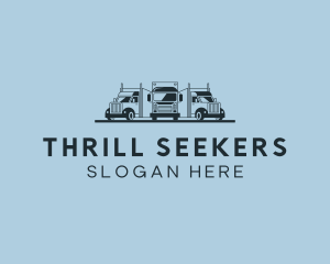 Shipping Truck Vehicle logo design