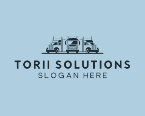 Shipping Truck Vehicle logo design