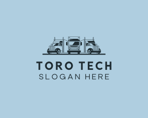 Shipping Truck Vehicle logo design