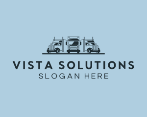 Shipping Truck Vehicle logo design