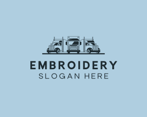 Shipping Truck Vehicle logo design