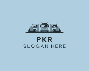 Shipping Truck Vehicle logo design